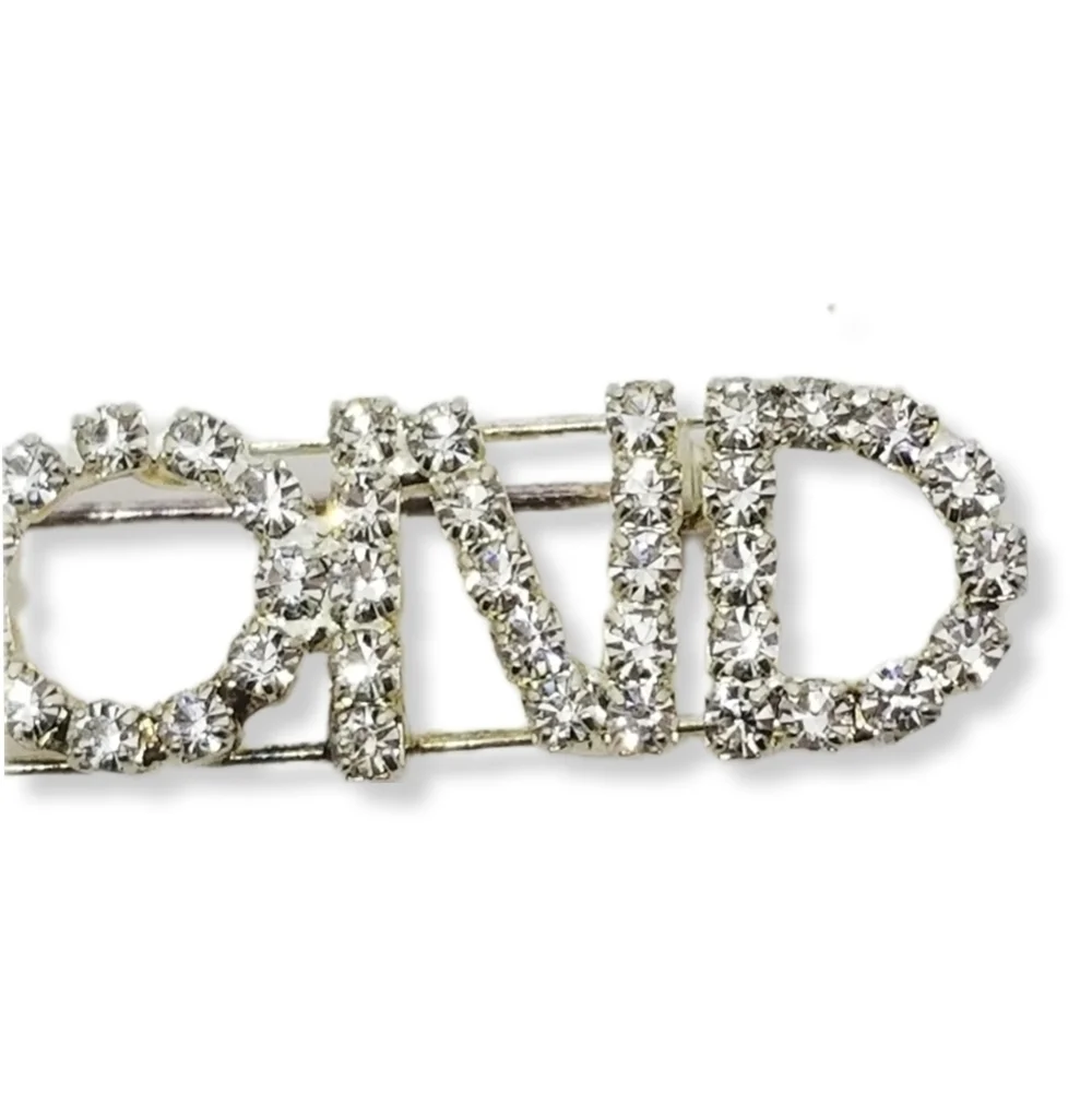 VINTAGE SILVERTONE & GLASS RHINESTONE 
